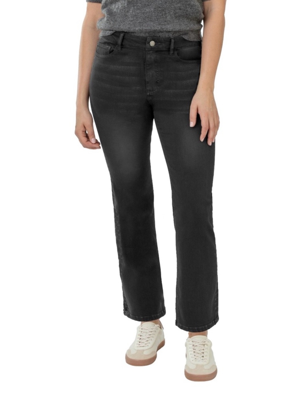 Well Worn Black Straight Leg Jeans